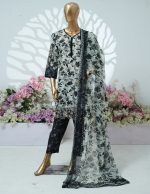 Printed PP lawn Embroidered stitched 3 piece C - Image 2