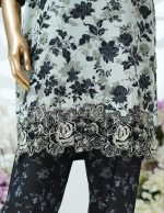 Printed PP lawn Embroidered stitched 3 piece C - Image 3