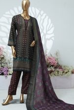 Printed PP lawn stitched 3 piece - C