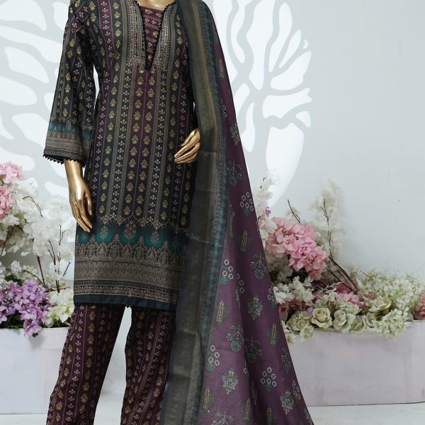 Printed PP lawn stitched 3 piece - C