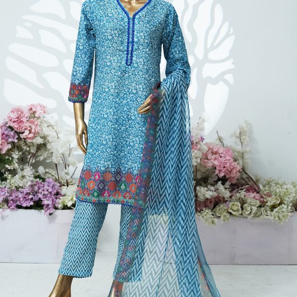 Printed PP lawn stitched 3 piece - B