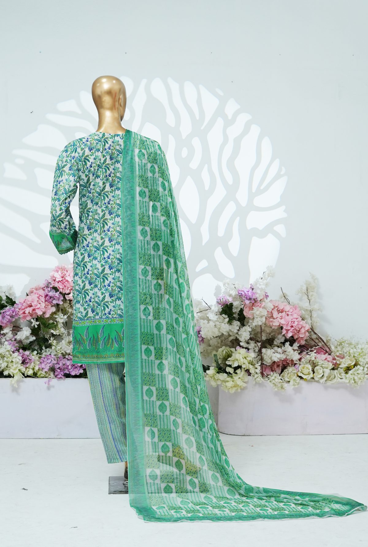 Printed PP lawn stitched 3 piece - A - Image 3
