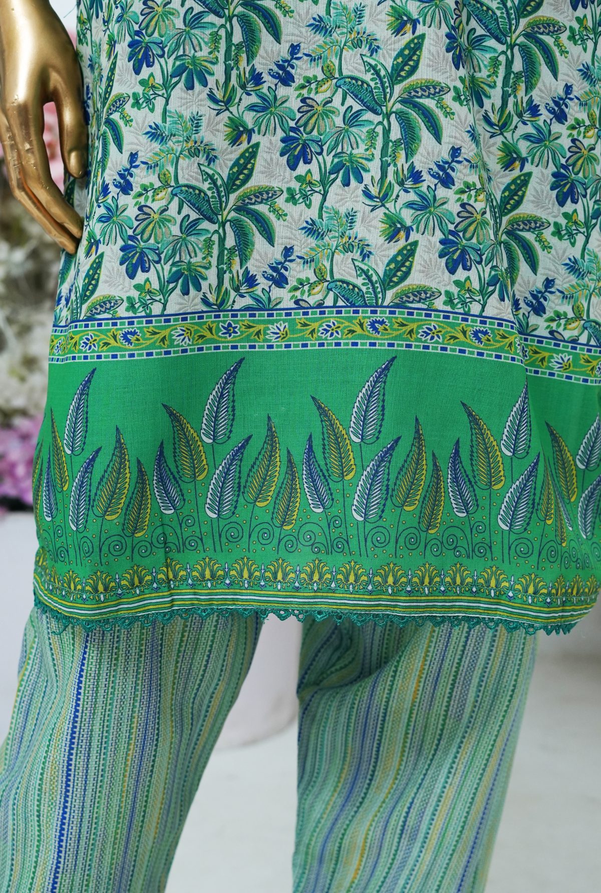 Printed PP lawn stitched 3 piece - A - Image 5