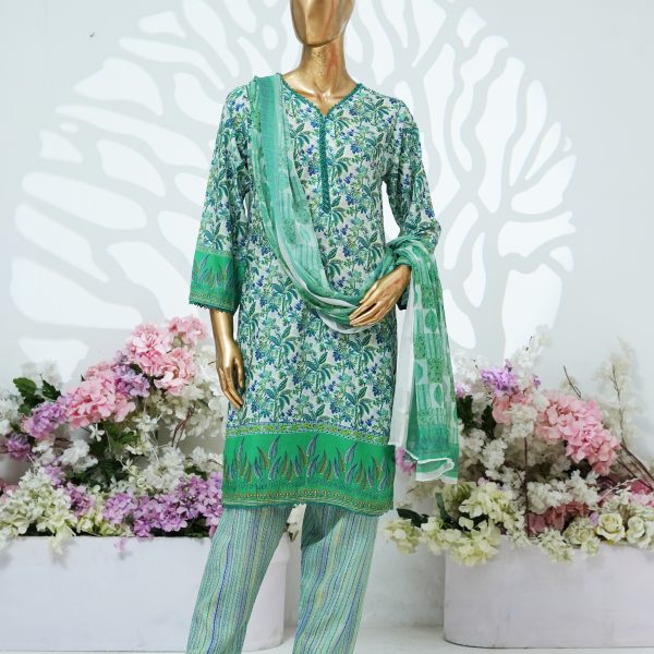 Printed PP lawn stitched 3 piece - A