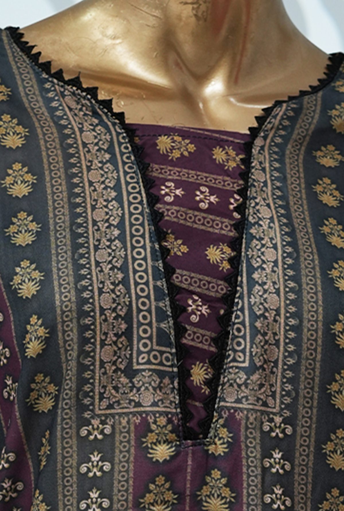 Printed PP lawn stitched 3 piece - C - Image 3