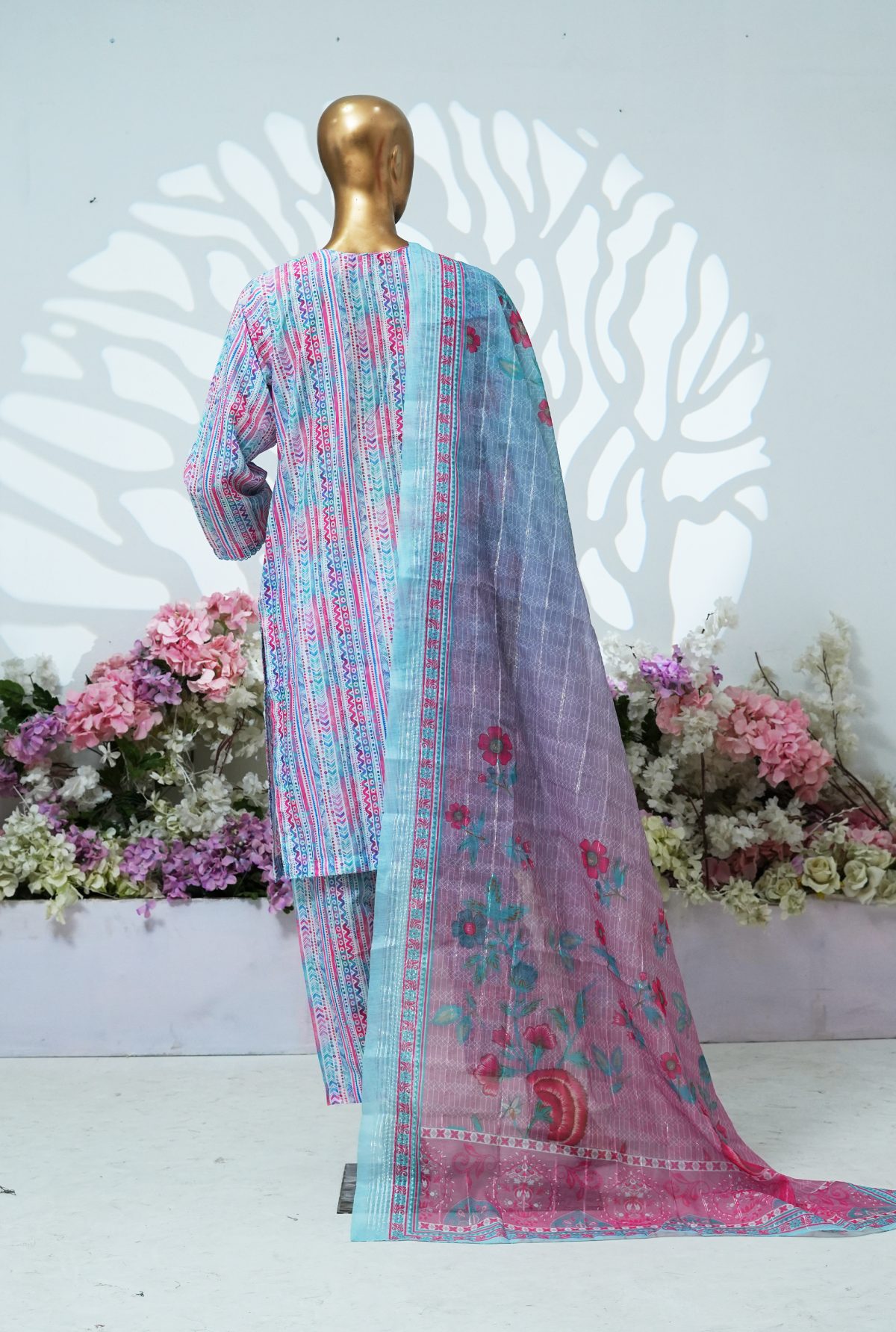 Printed PP lawn stitched 3 piece - D - Image 5